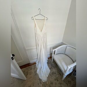 J Crew Ivory Satin wedding dress small